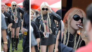 Sad Panda Taylor Momsen Forgets Pants, Remembers Cigarettes